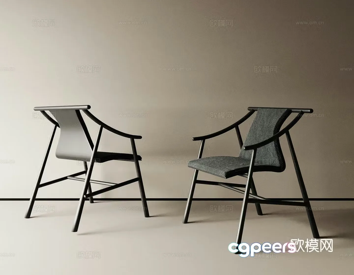 Leisure chair book chair 3d model