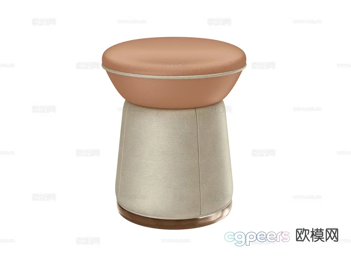 Stool round stool 3d model