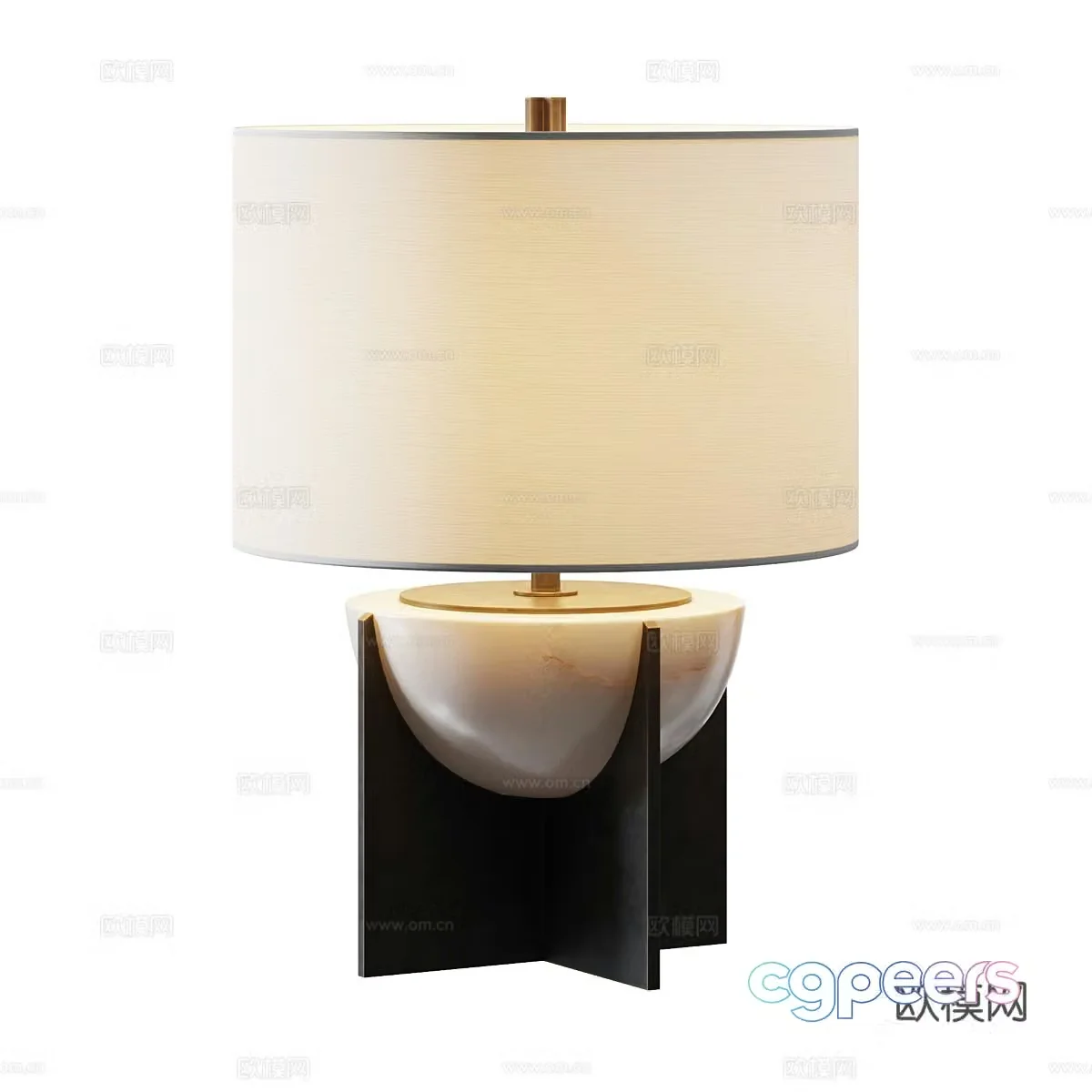New Chinese desk lamp 3D model