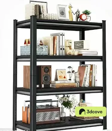 Black Shelving Unit