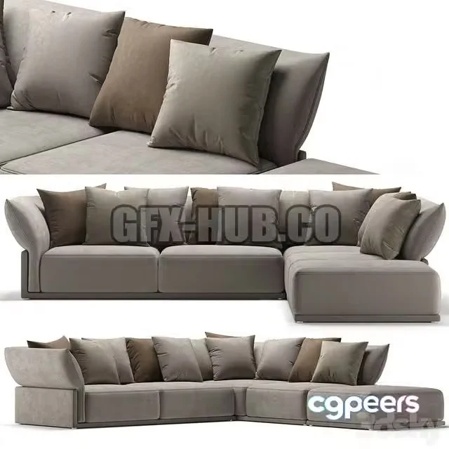 3ds Max Free – CLOUD modular sofa