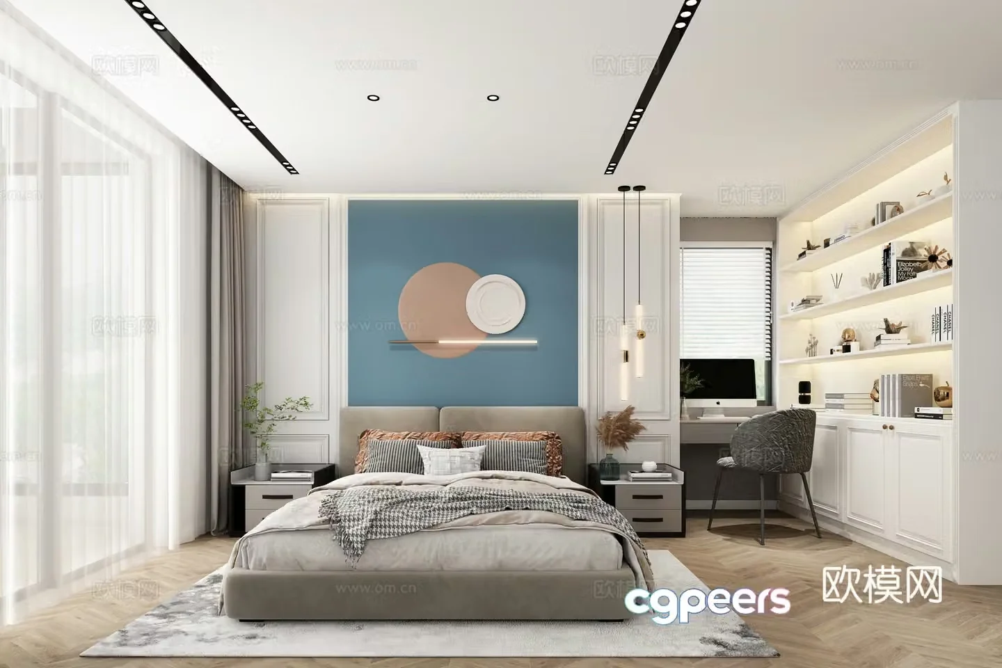 Modern American children’s room 3D model
