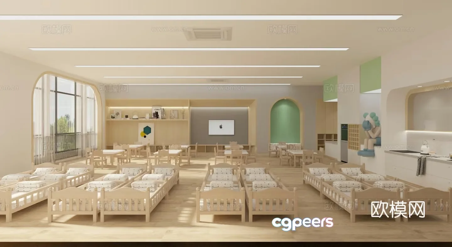 Cozy Nursery Room 3D Model – 16787 – VRAY Render