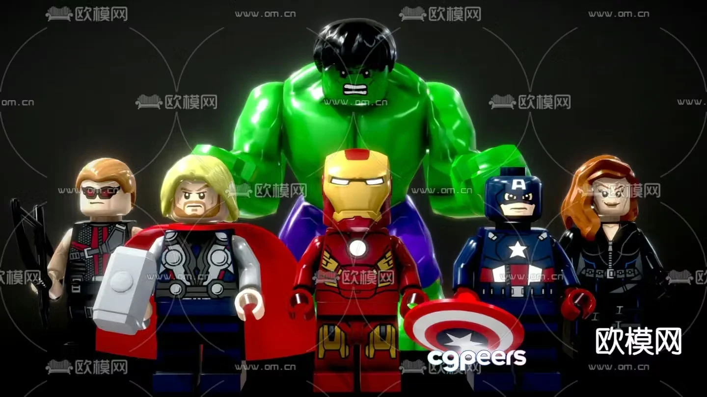 Marvel Toys Avengers Figures Lego Dolls 3D Model