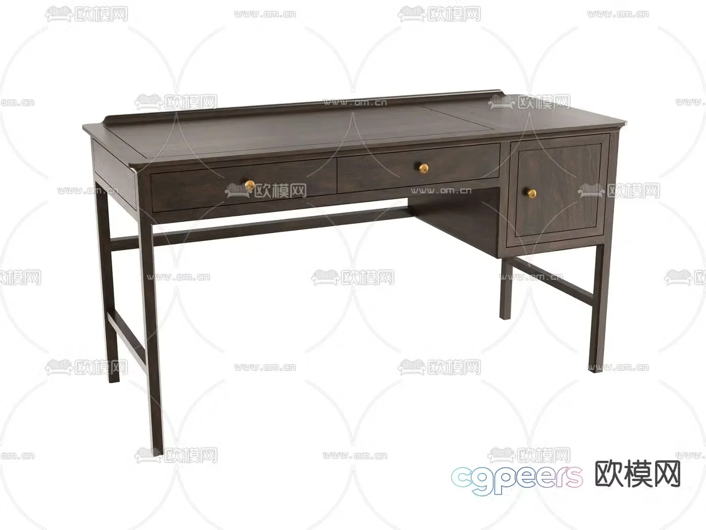 New Chinese desk desk 3D model