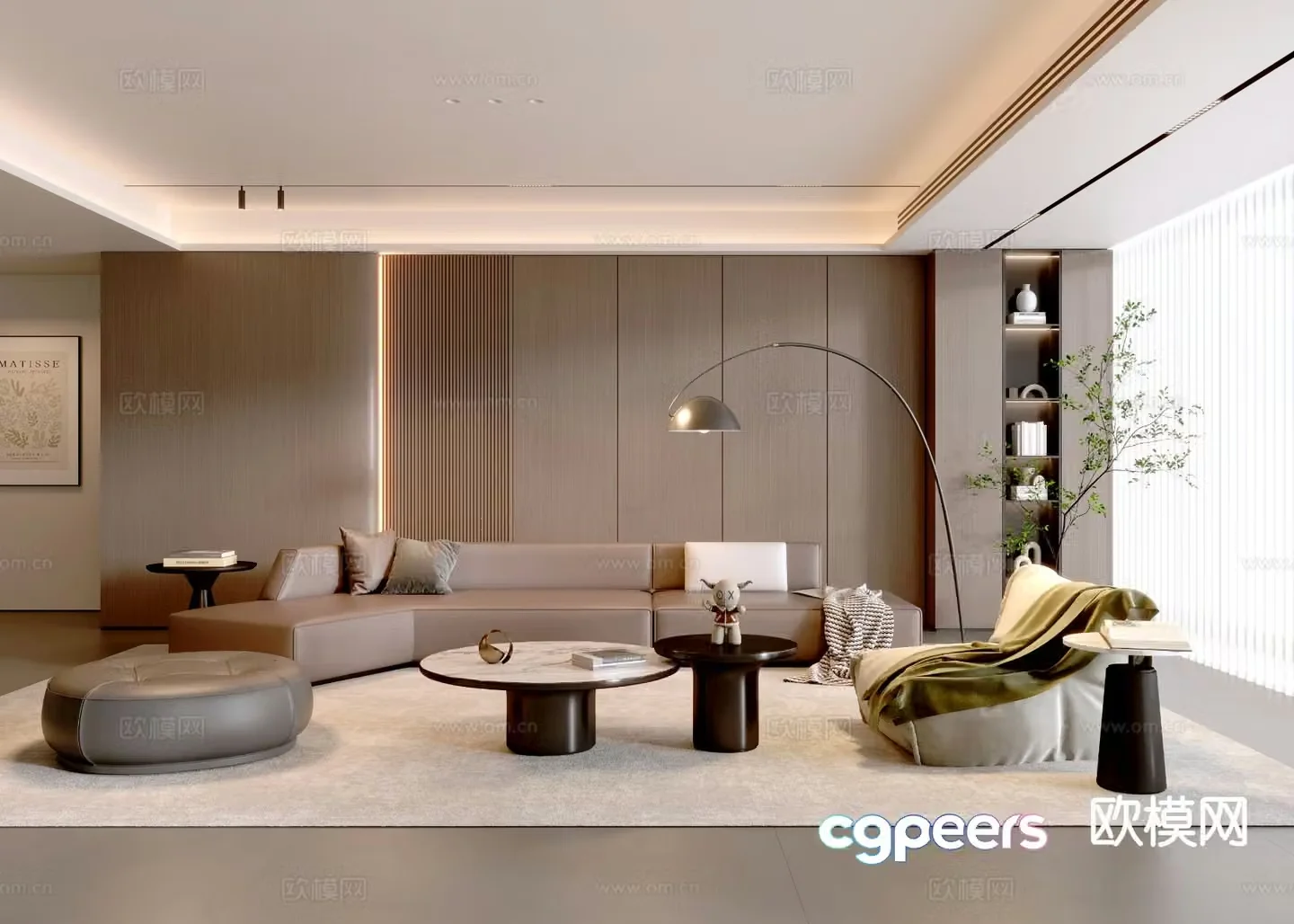 Italian living room 3d model