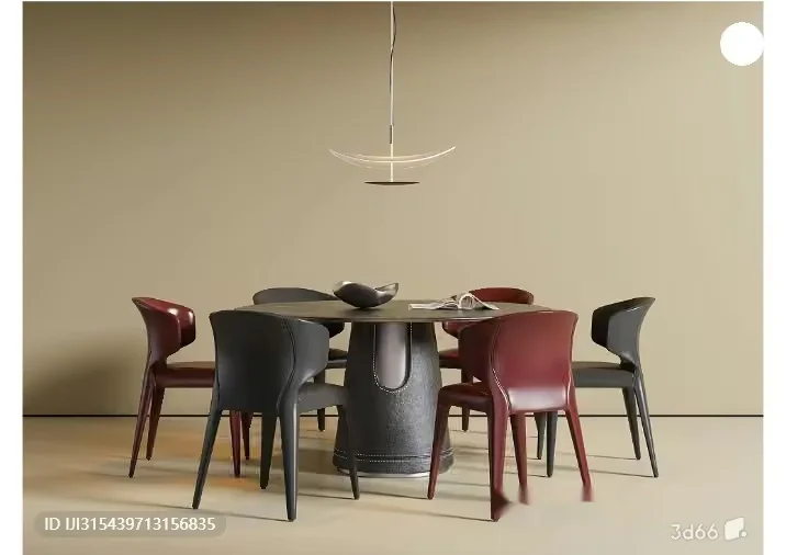 Modern Dining Table 3D Model – 6084 – VRAY Render