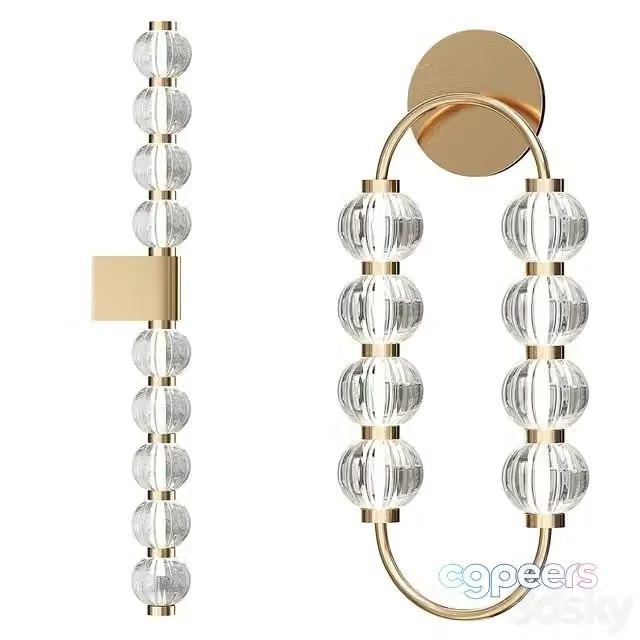 3ds Max Free – Wall lamp (sconce) Amulet by maytoni