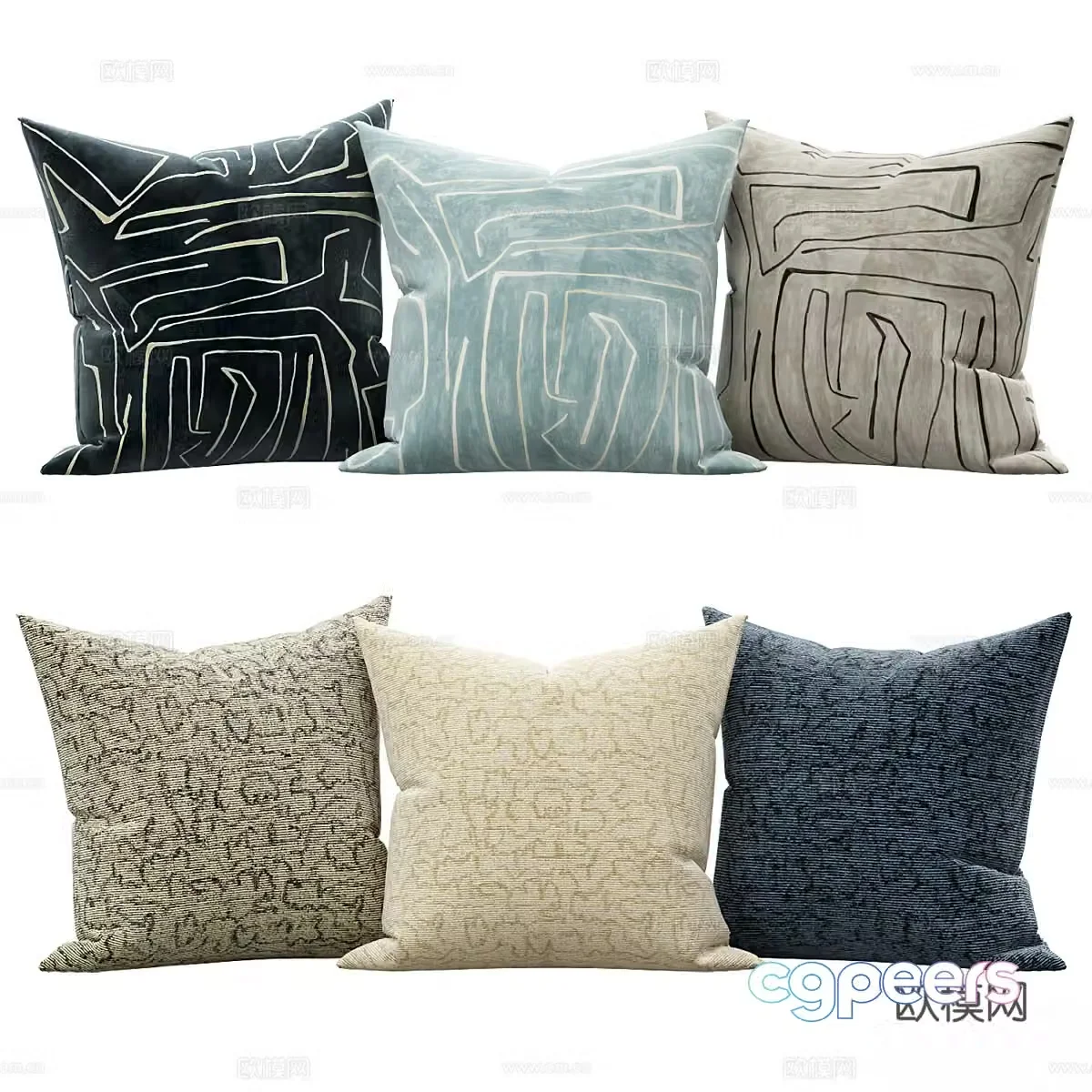 New Chinese pillow 3D model