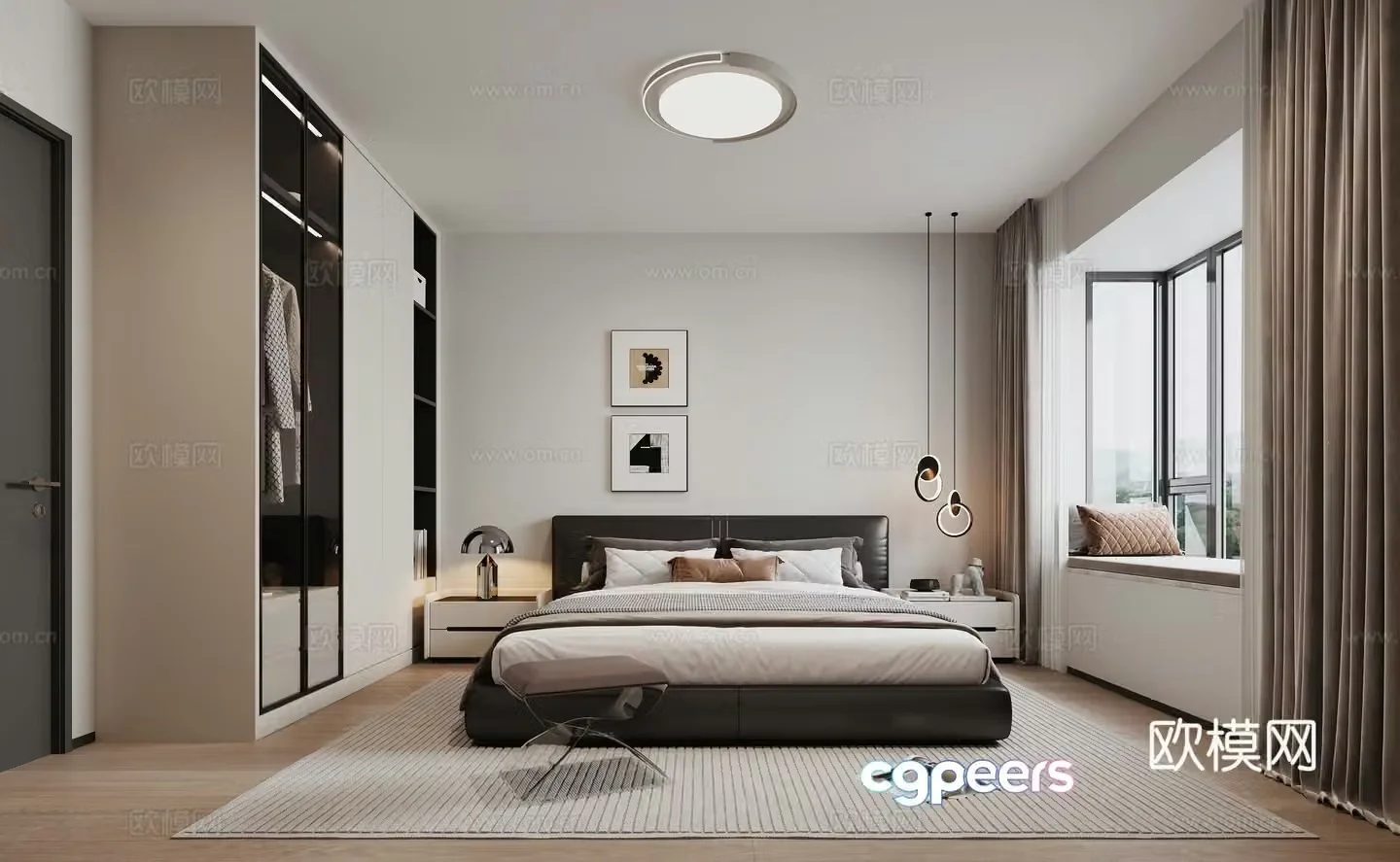 Modern bedroom 3d model