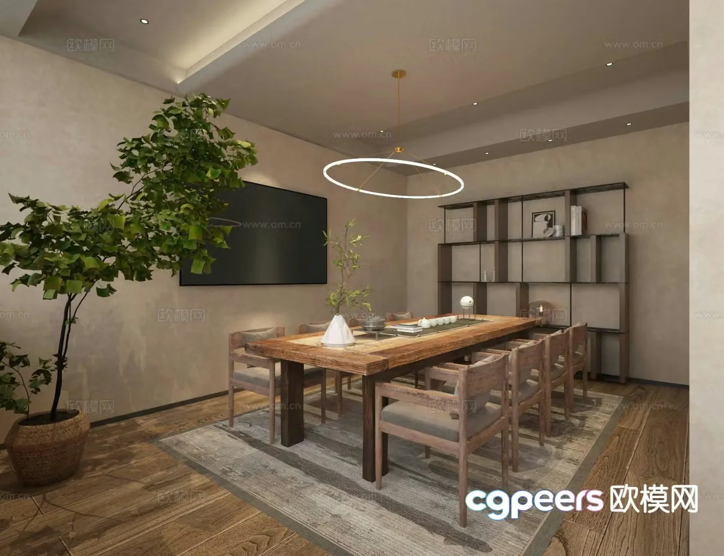Wabi-sabi tea room 3d model