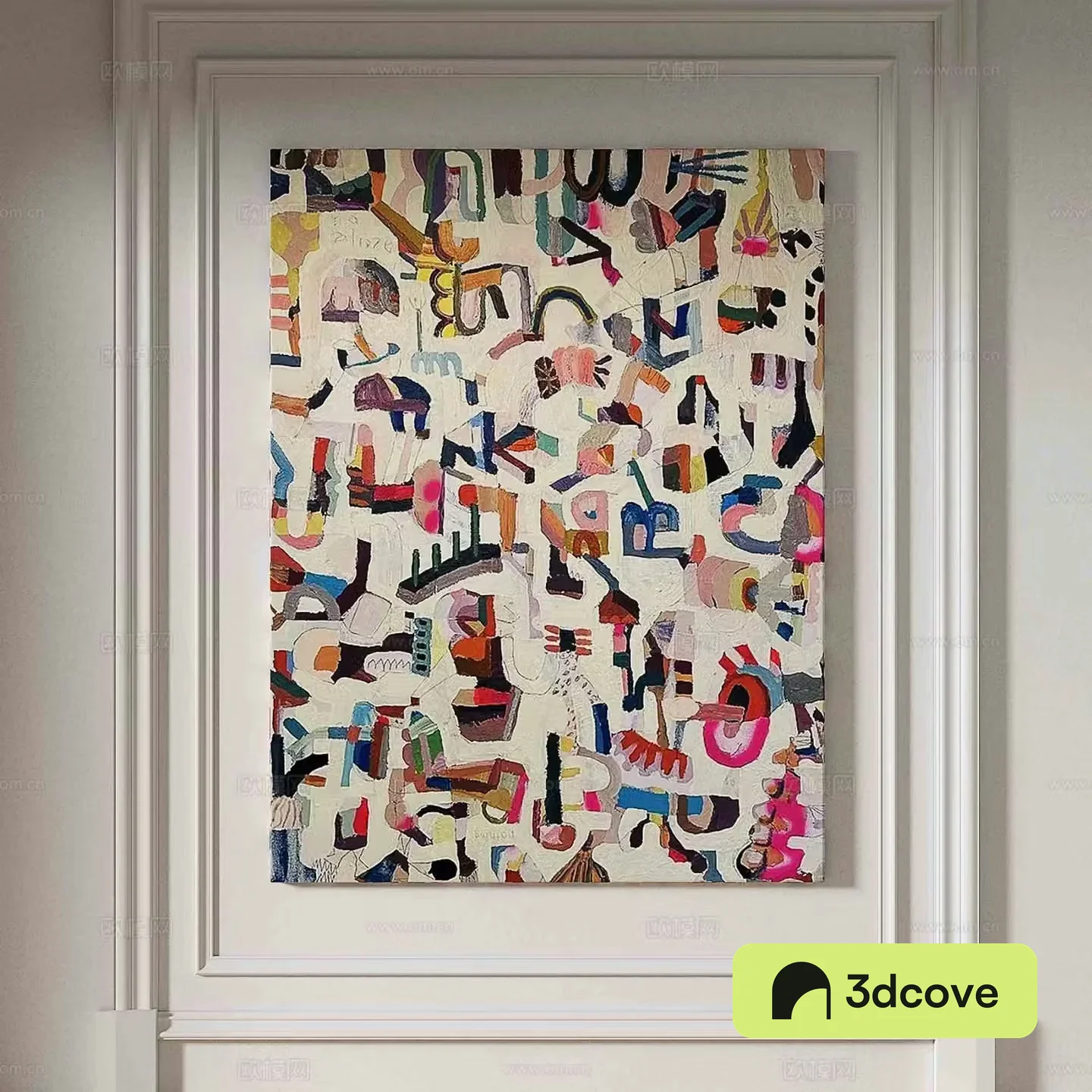 Simple European abstract painting decorative painting