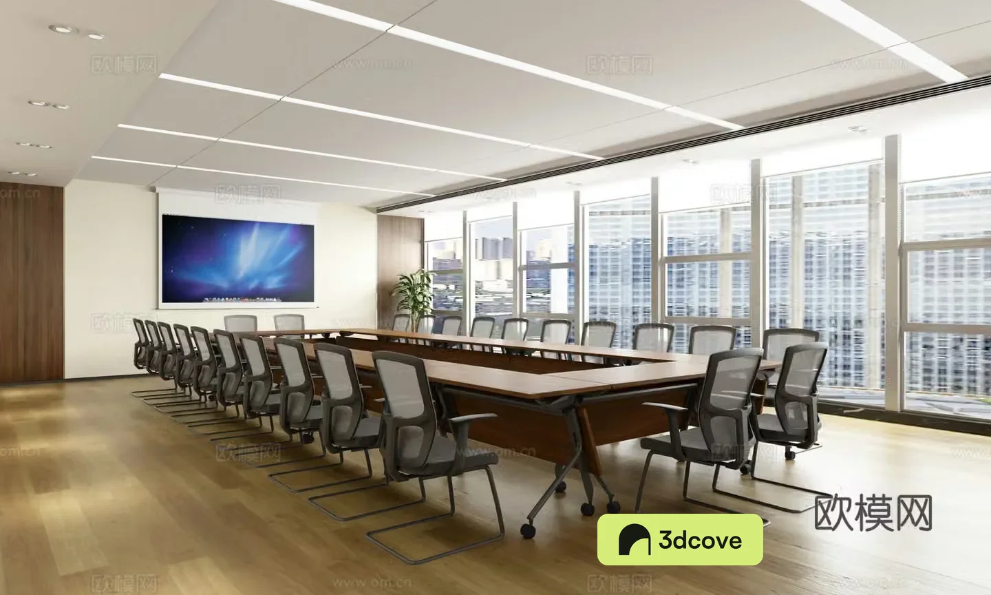 Modern conference room training room multifunctional room learning discussion room