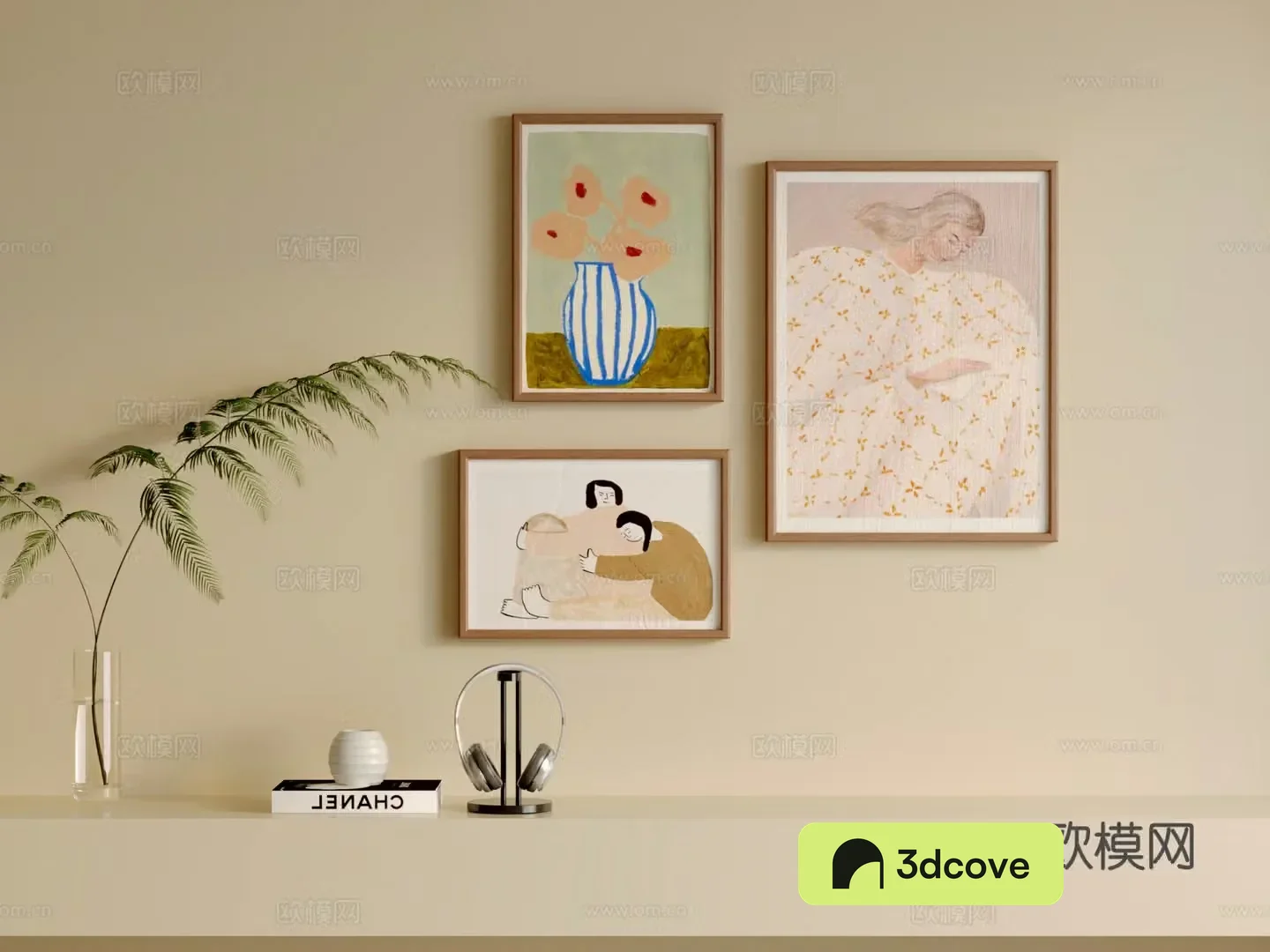 Nordic hanging painting combination
