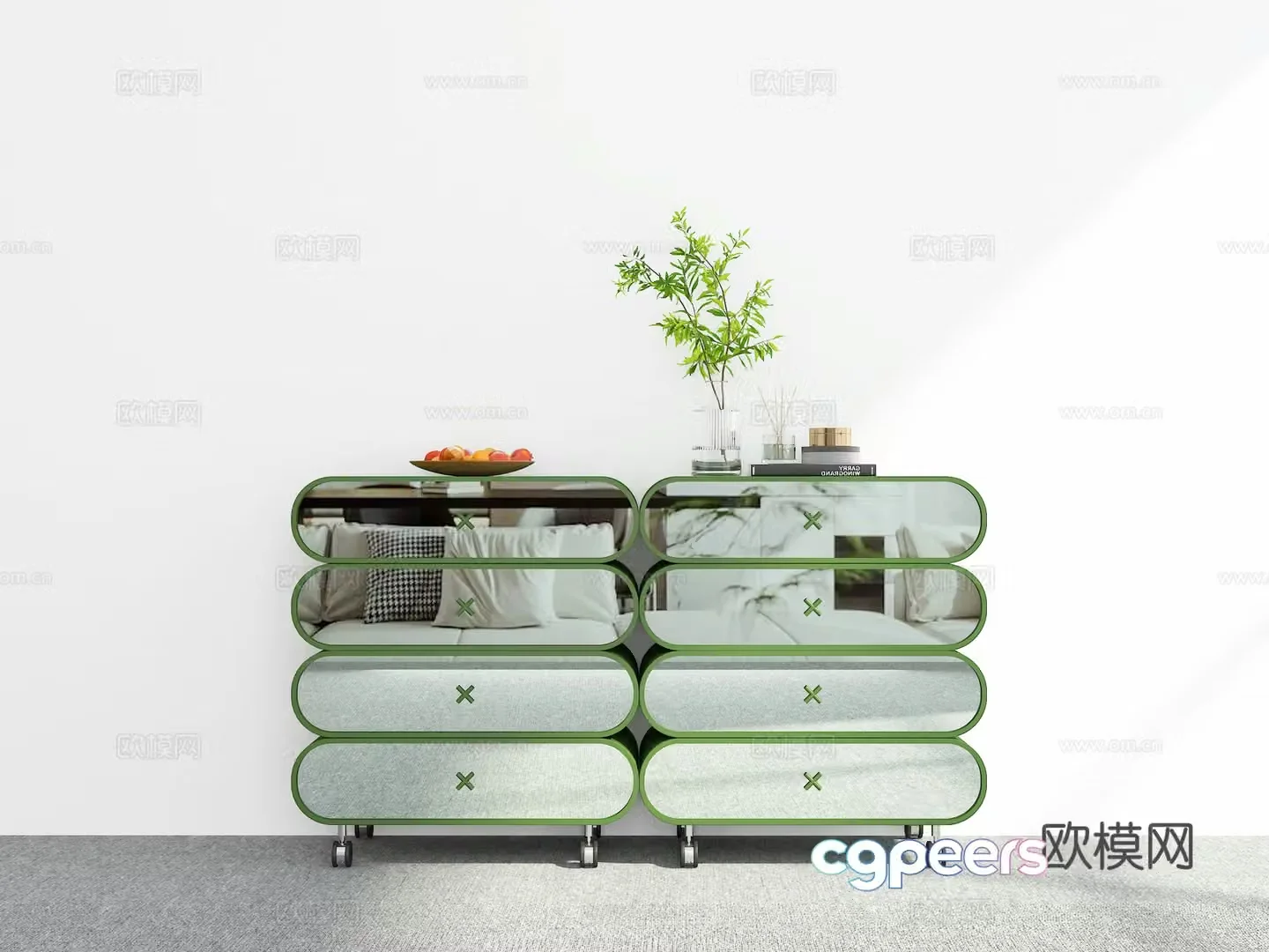 Modern sideboard 3D model