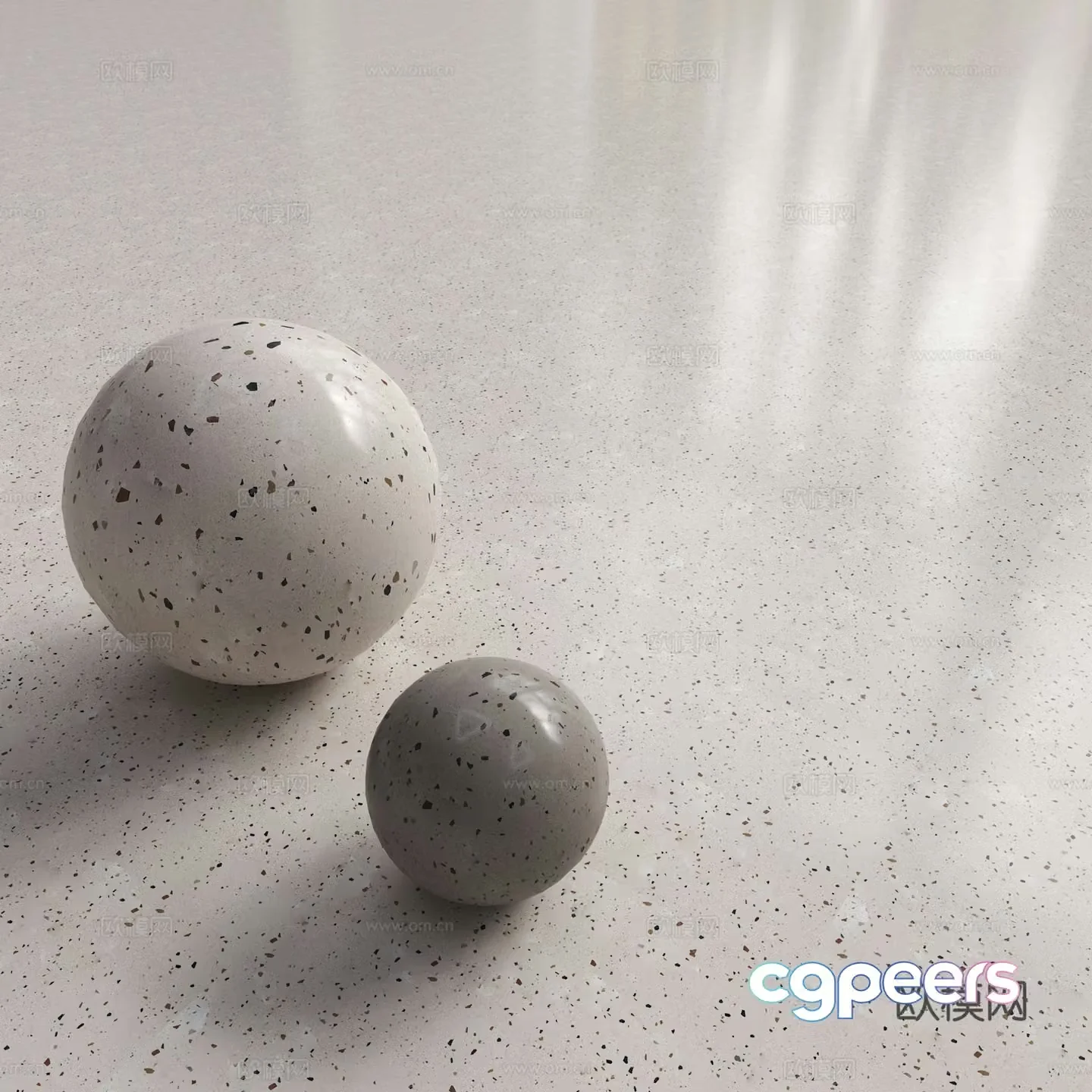 Modern terrazzo Modern artificial stone Quartz stone countertop Rubber floor Modern floor glue 3d model