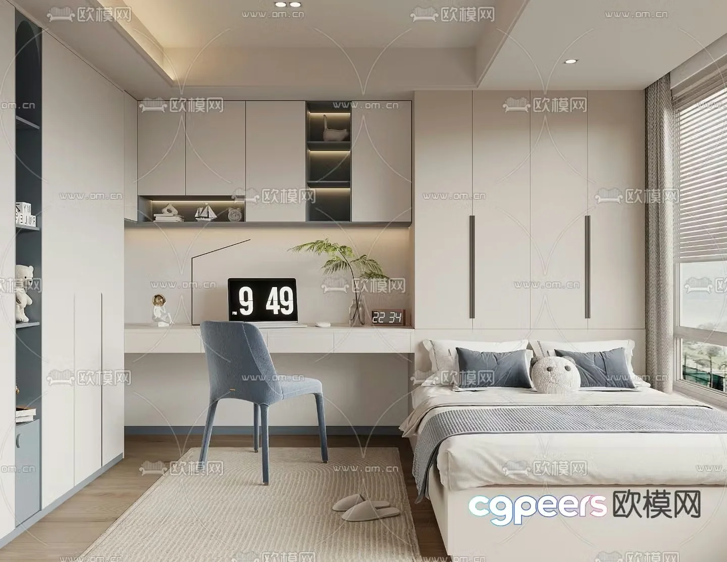 Tatami children’s room boy room 3d model