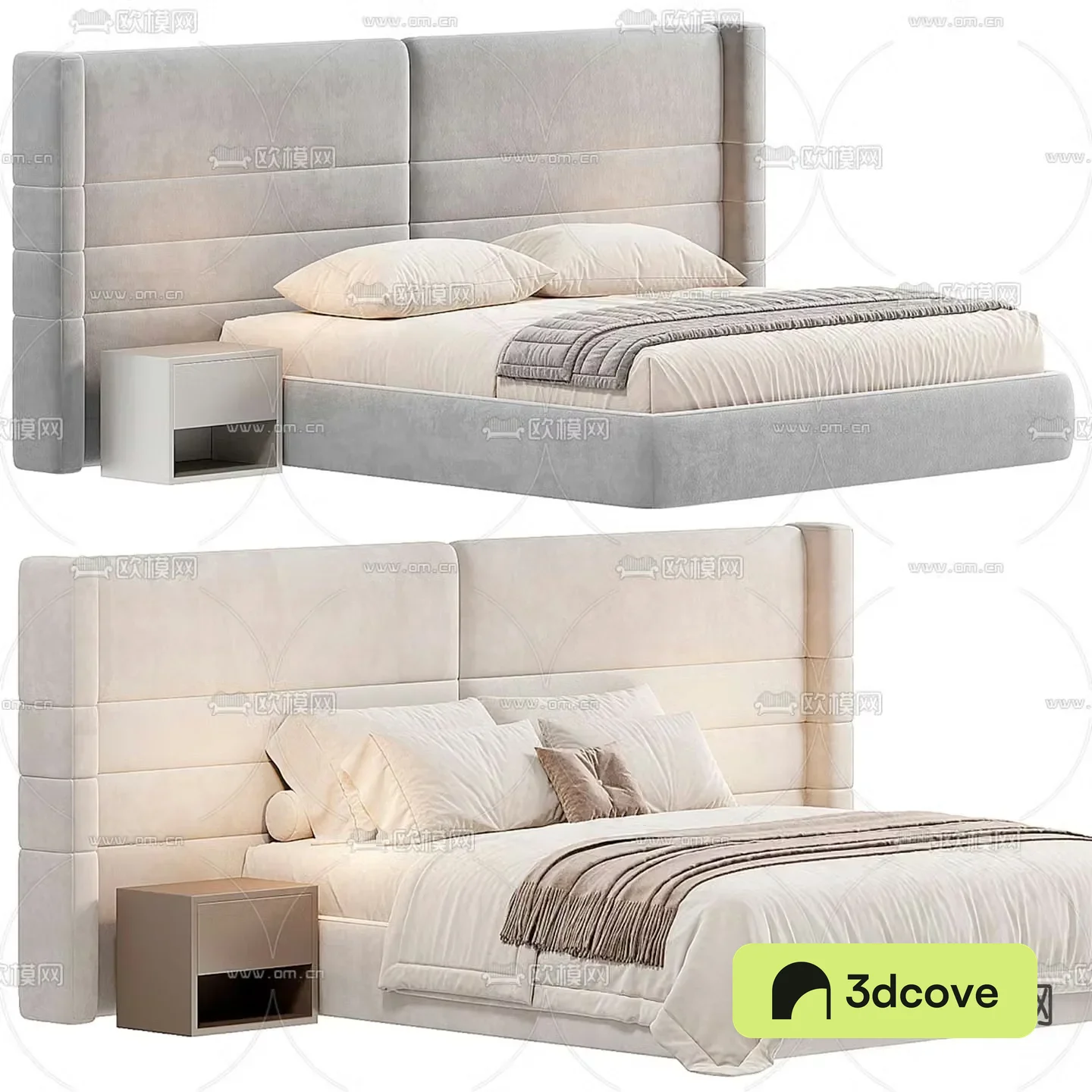 Modern double bed