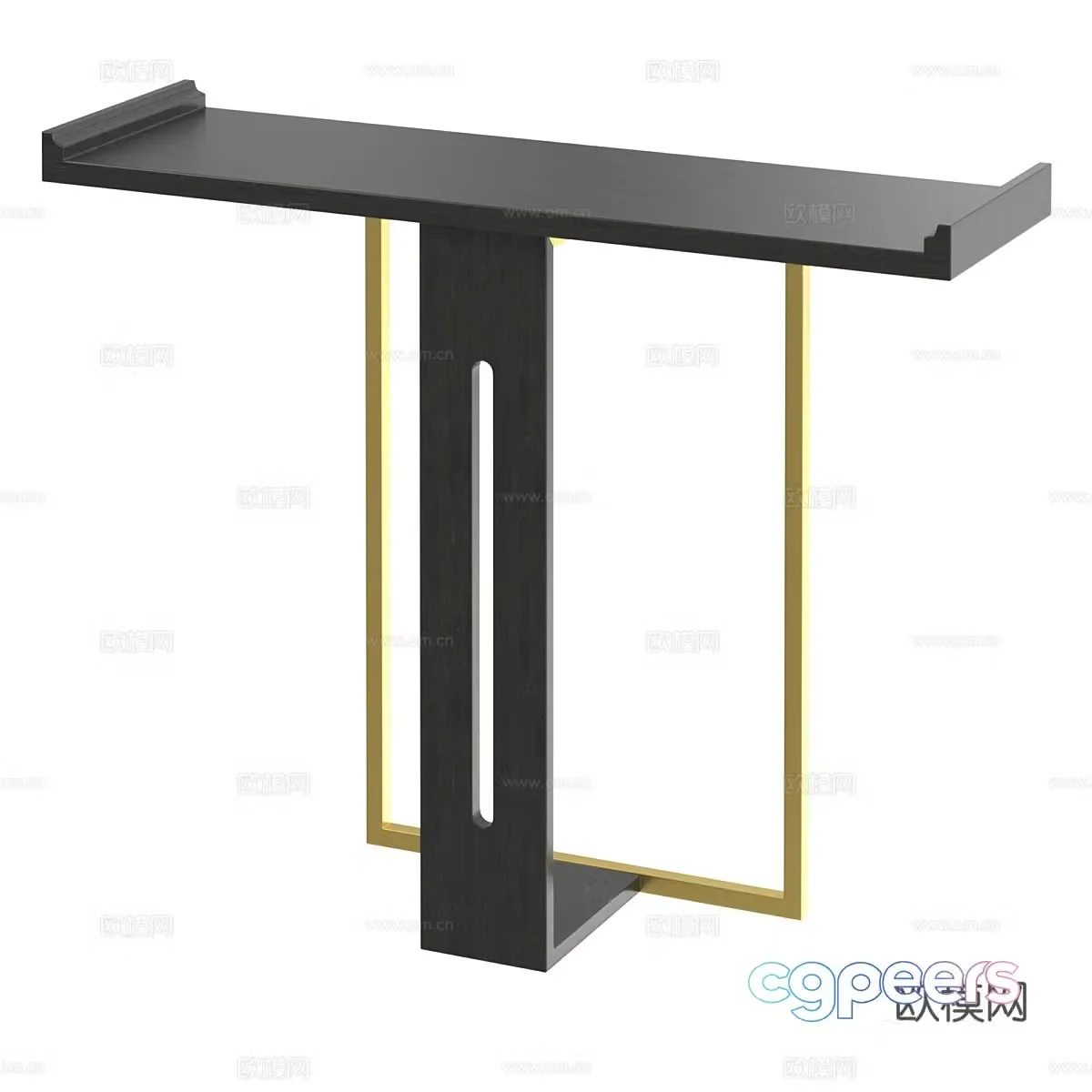 New Chinese style light luxury end scene 3D model