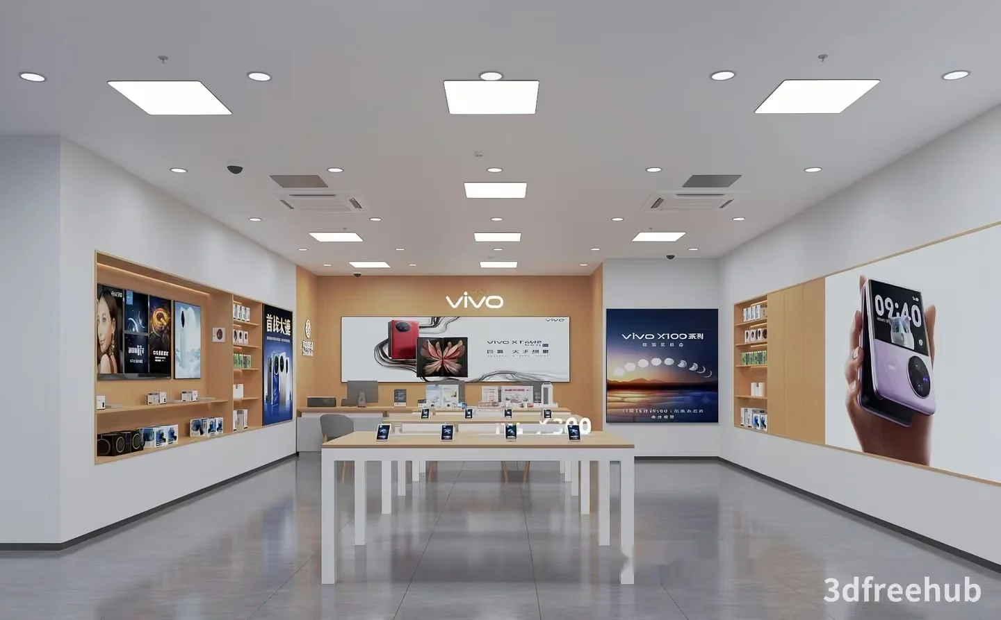 A Modern Smartphone Store 3D Model – 21634 – VRAY Render