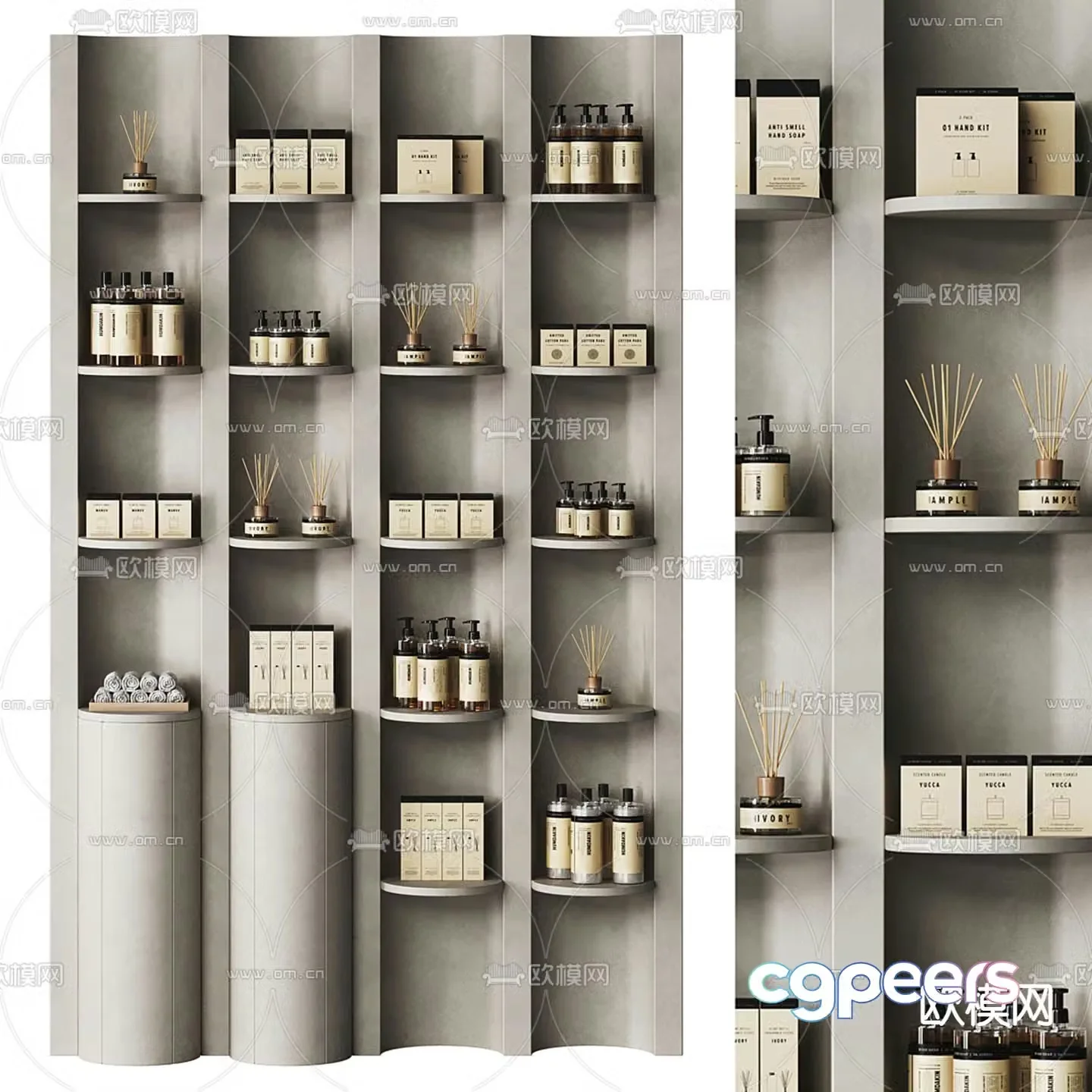 Storage cabinet Display cabinet Decorative cabinet 3D model