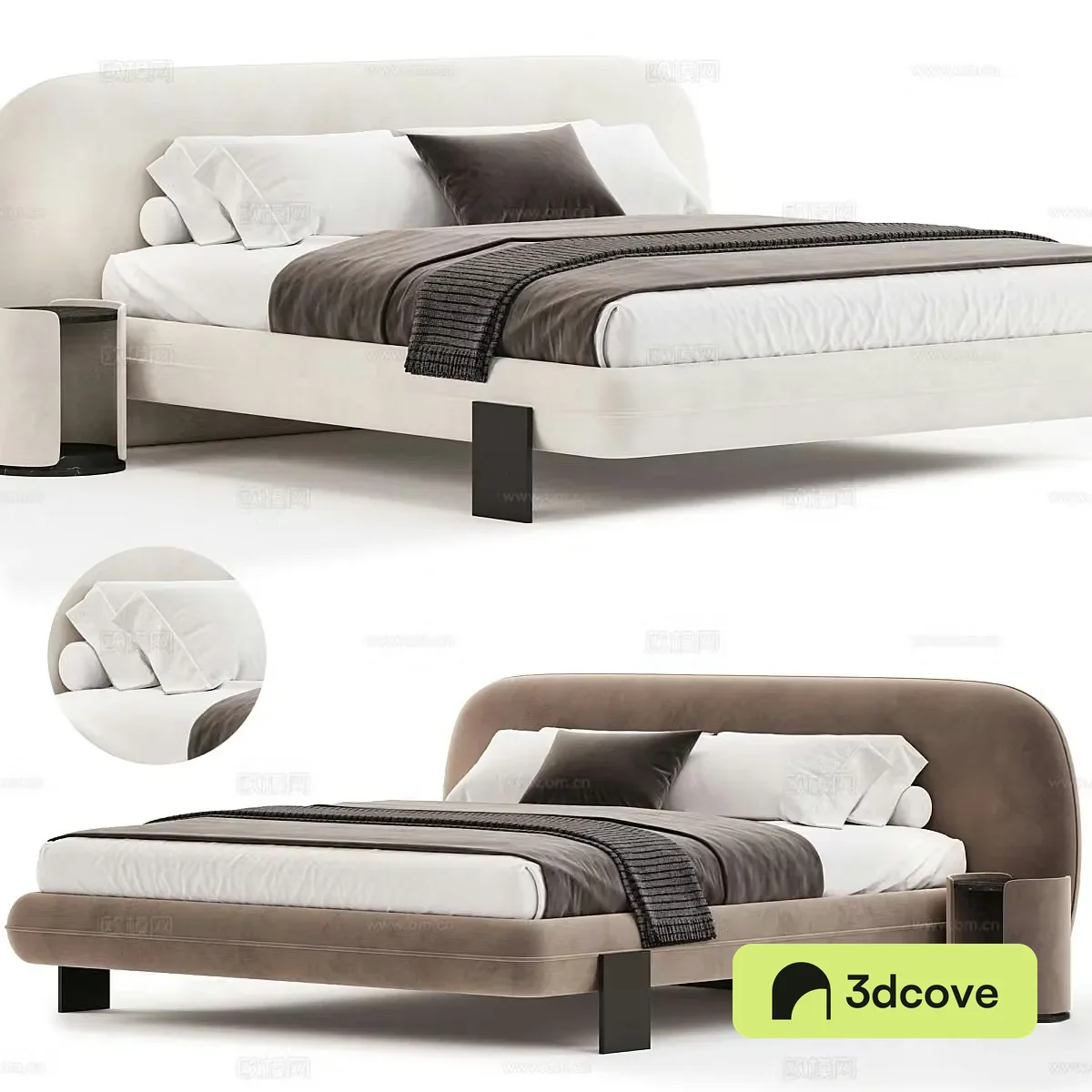 Modern double bed