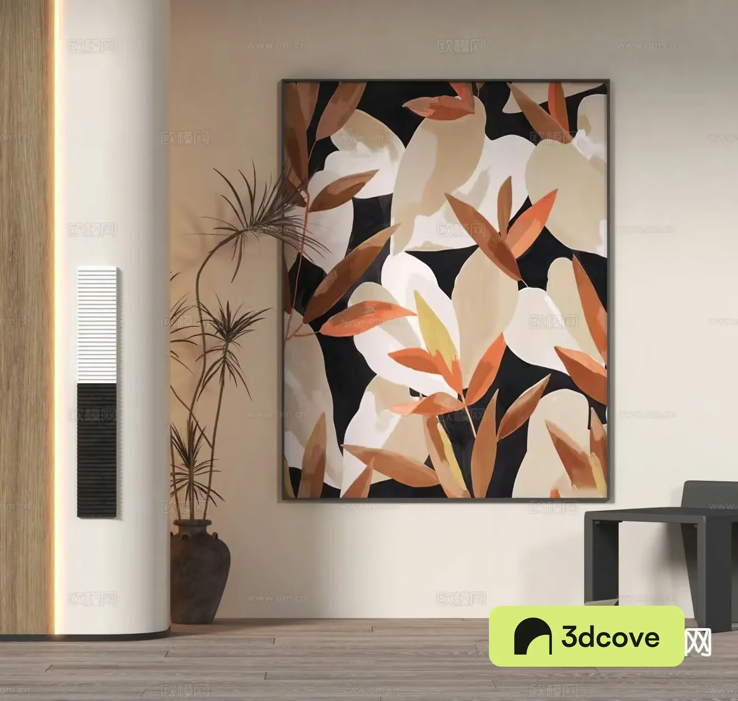 Wabi-sabi painting decorative painting hanging painting