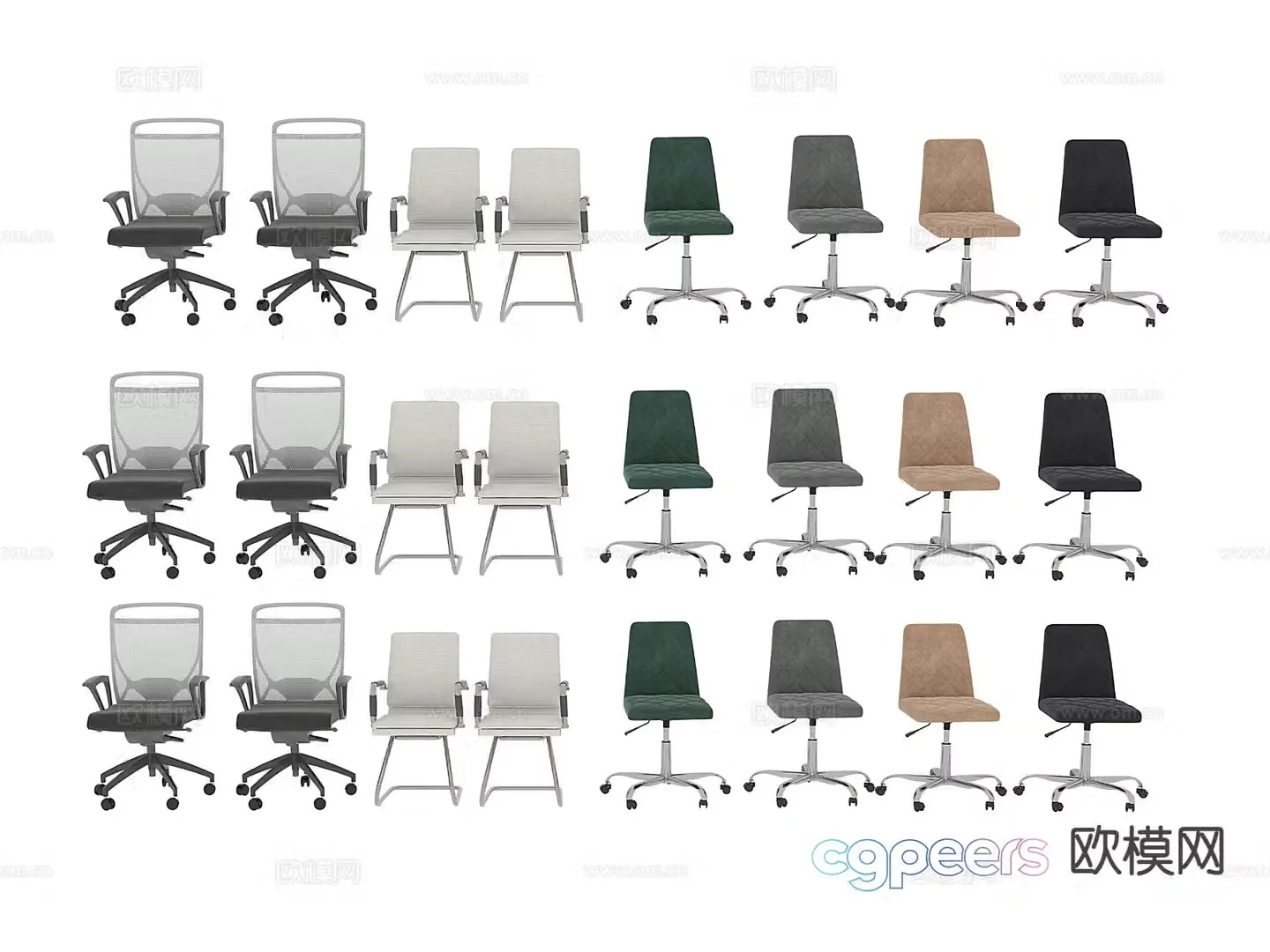 Office chair conference chair 3d model