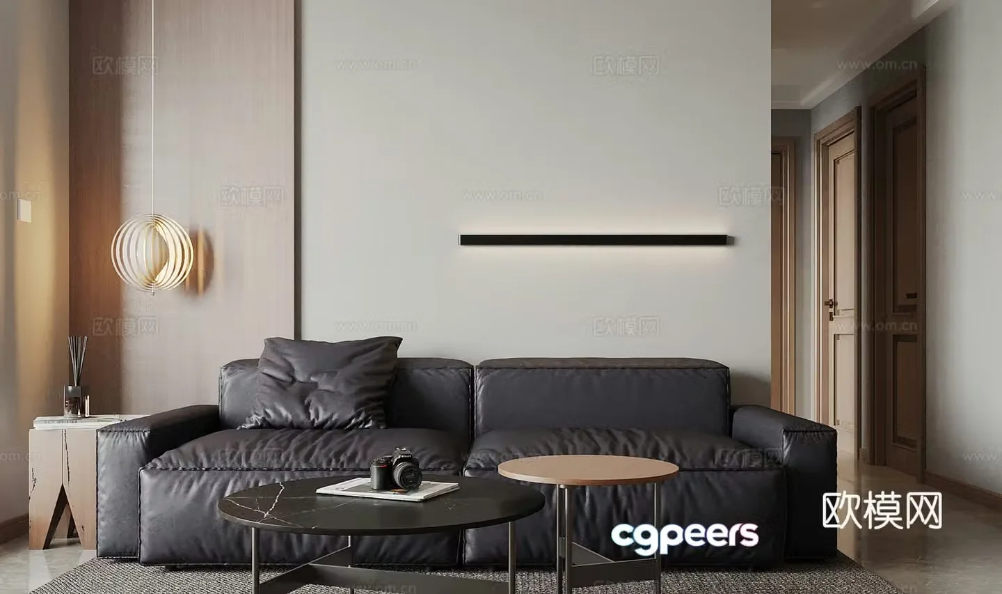 Modern love sofa 3d model