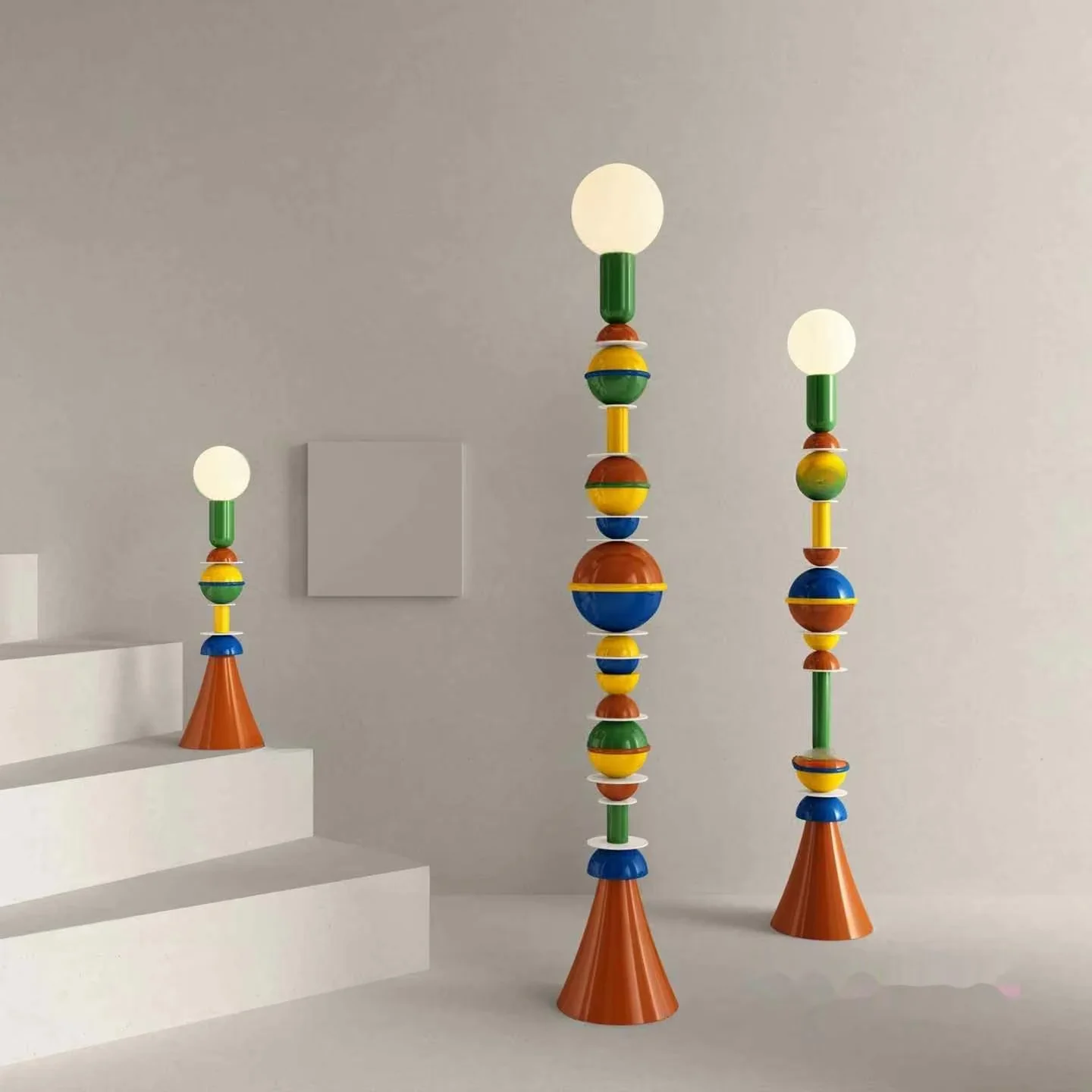 Tall Abstract Lamps 3D Model – 8313 – VRAY Render