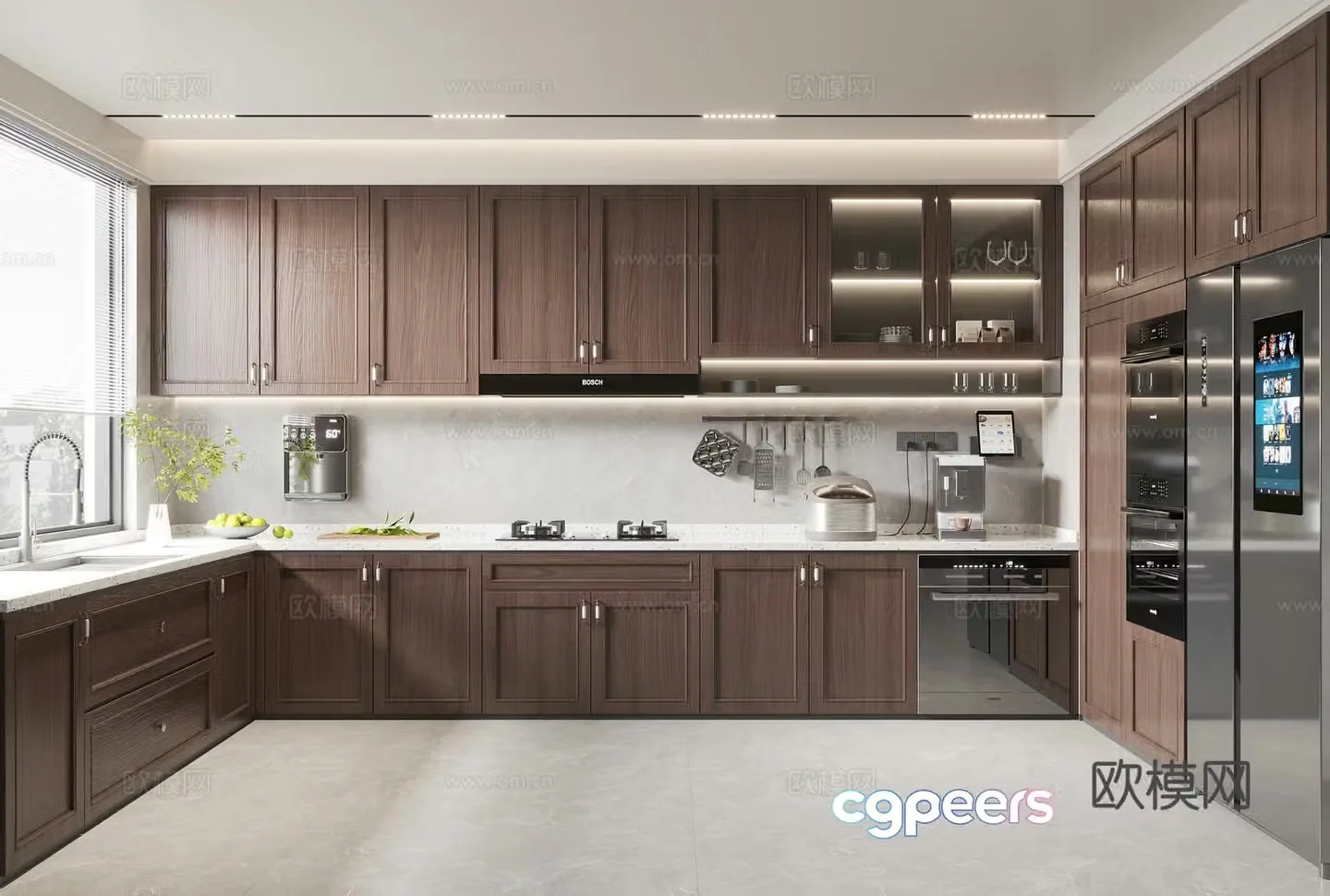 Modern kitchen 3d model