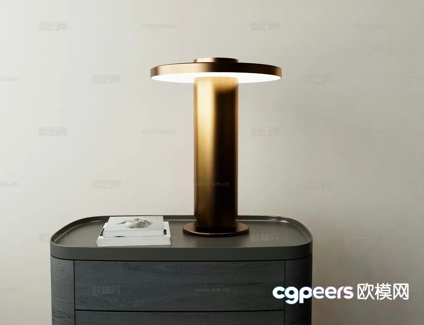 Light luxury table lamp 3D model