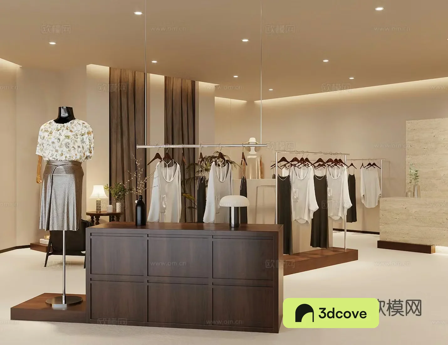 Wasabi Clothing Store Women’s Clothing Store 3D Model