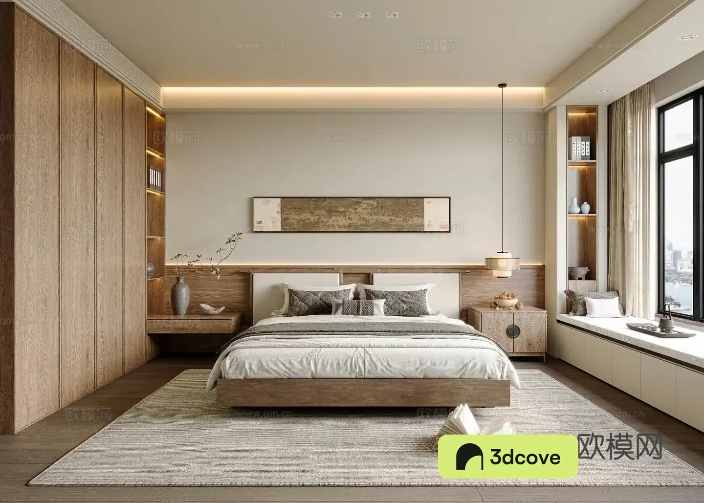 Middle-aged Song style bedroom 3D model
