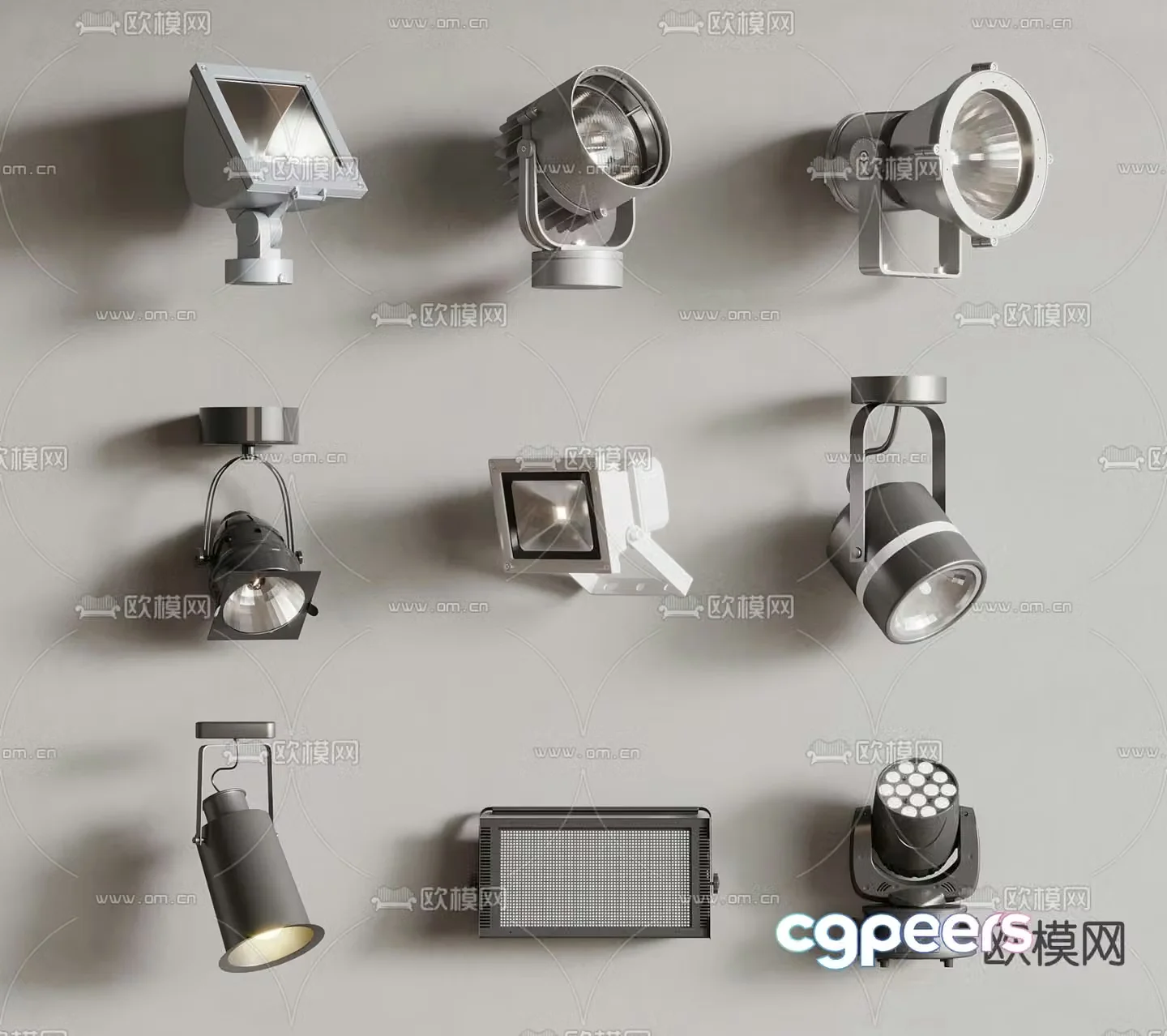 stage light 3d model