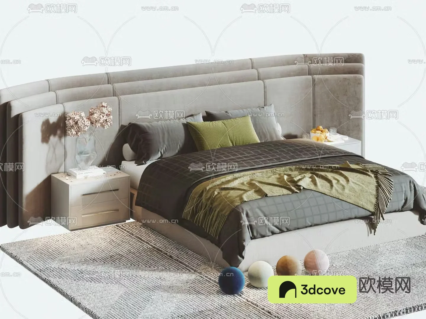 Modern double bed