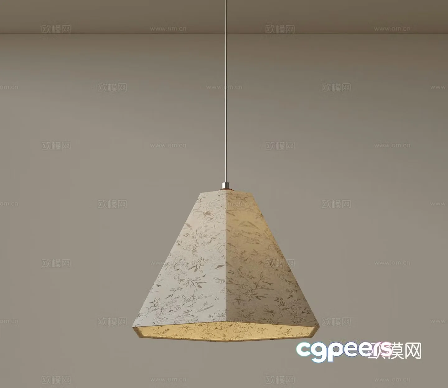 Modern medieval style chandeliers minimalist chandeliers Nordic simple chandeliers bedroom bedside chandeliers single head 3D model