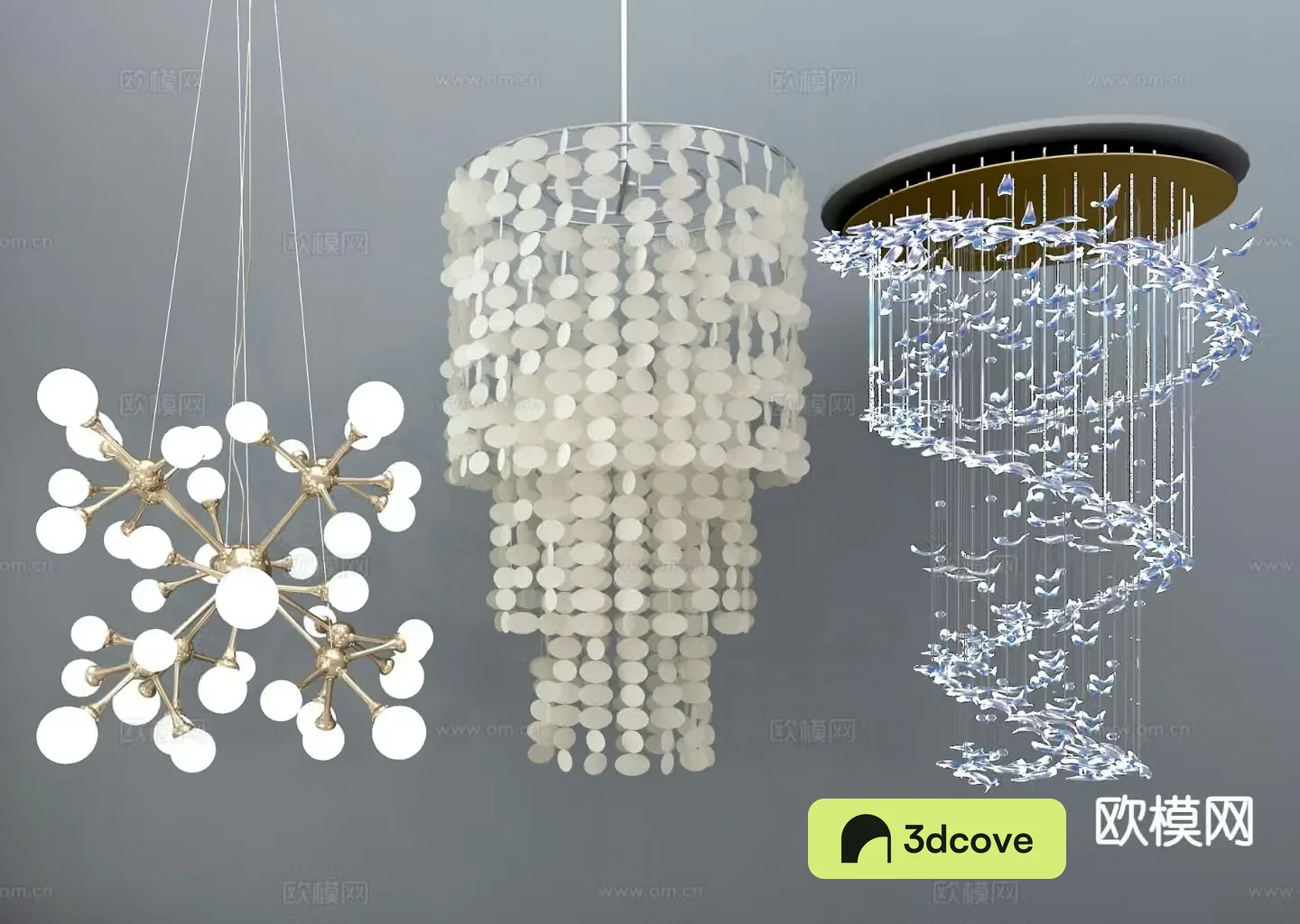 Light luxury chandelier hall chandelier
