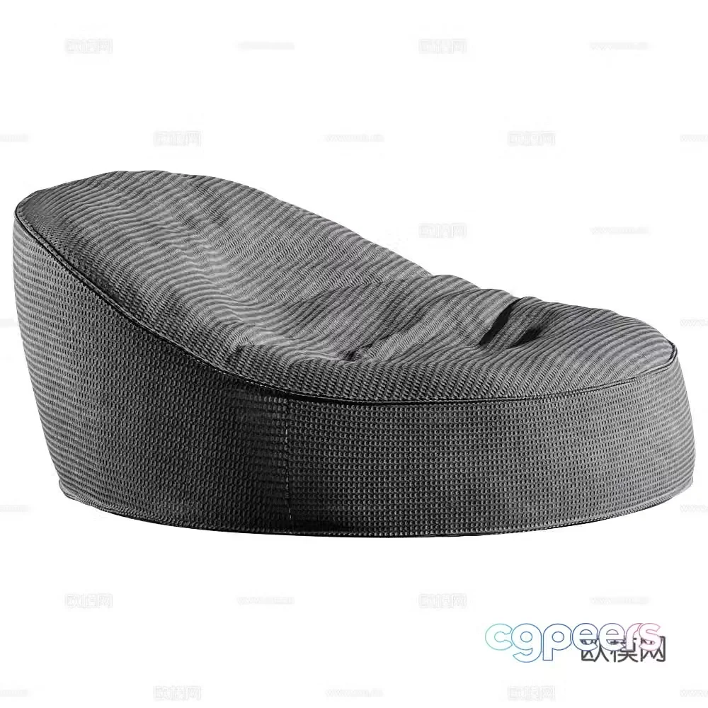 Villevenete modern single sofa lazy sofa beanbag sofa 3d model
