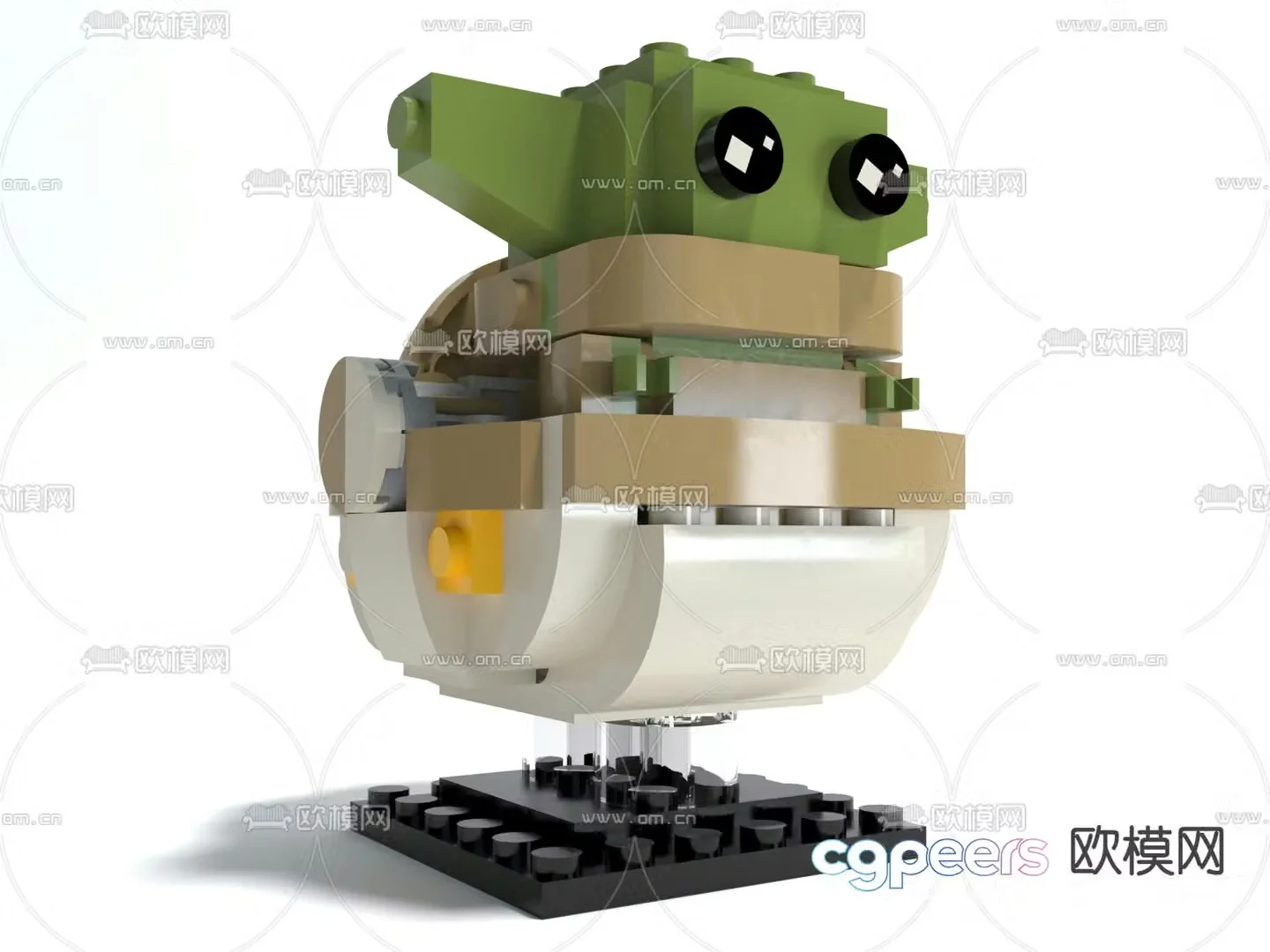 Building block toys Lego Master Yoda 3d model