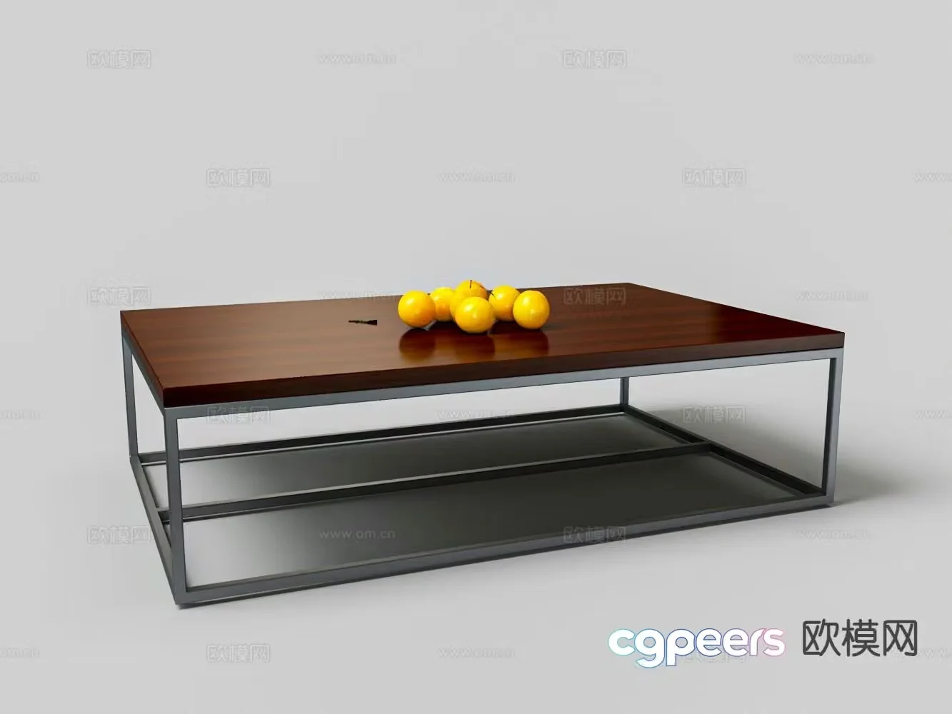 Chinese iron coffee table 3D model