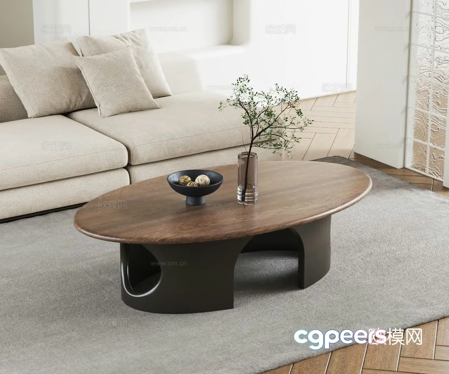 Modern coffee table 3D model