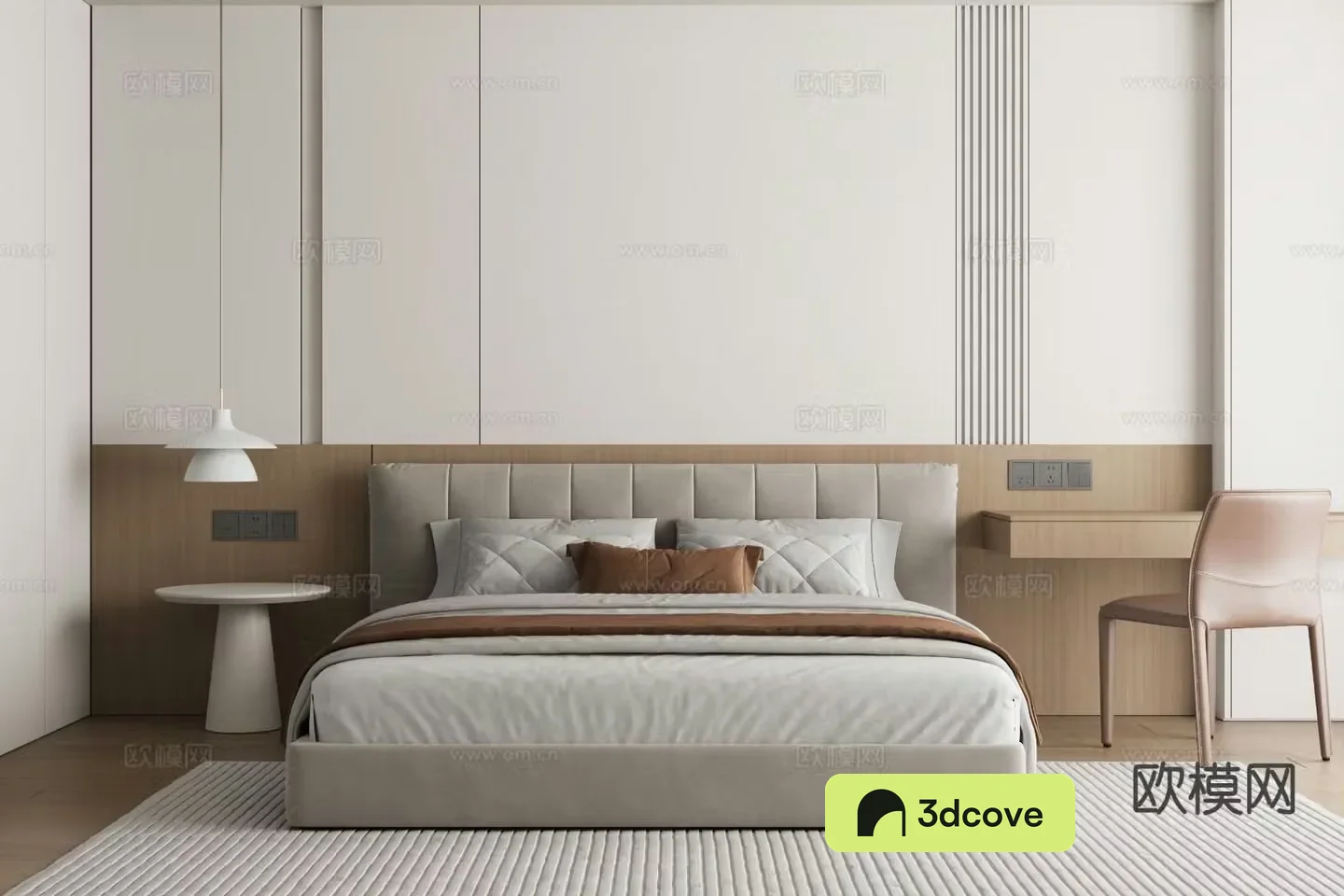 Modern double bed