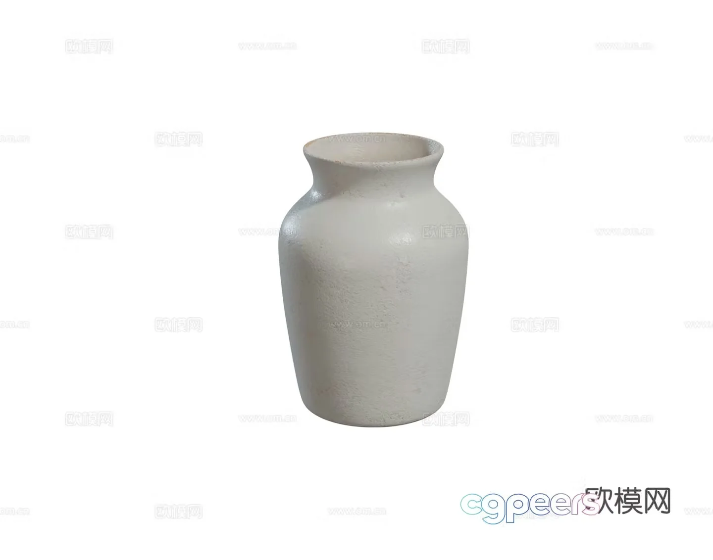 Modern ceramic vase Indoor desktop Jewelry ornament combination 3D model