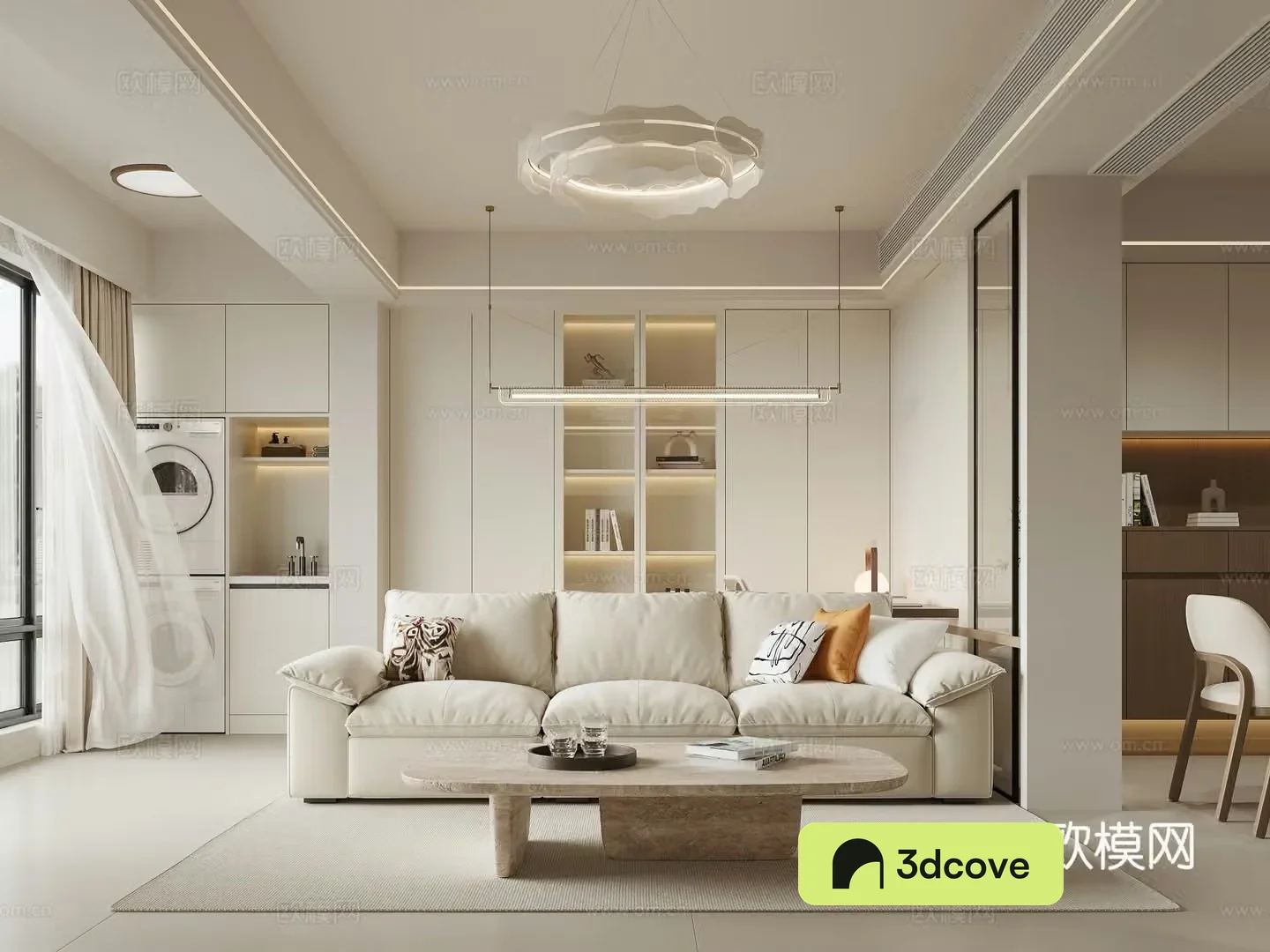 Modern Creamy Living Room