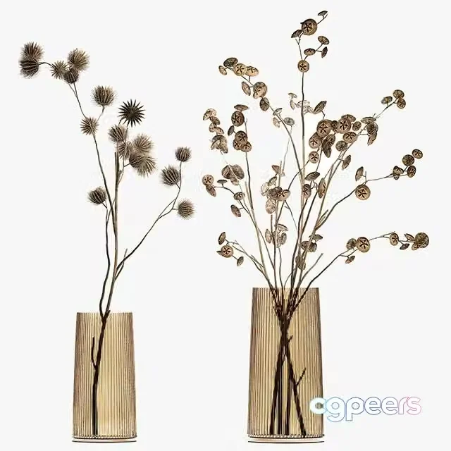 3ds Max Free – A Set of Two Bouquets of Dried Flowers