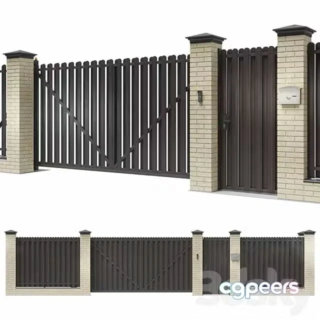 3ds Max Free – Fence for a private house