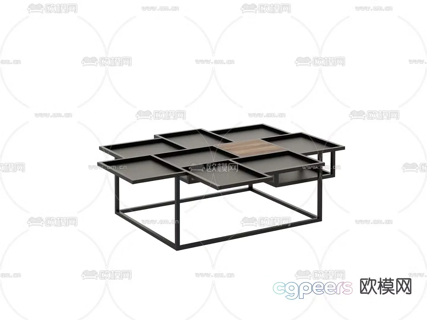 Special-shaped coffee table 3D model