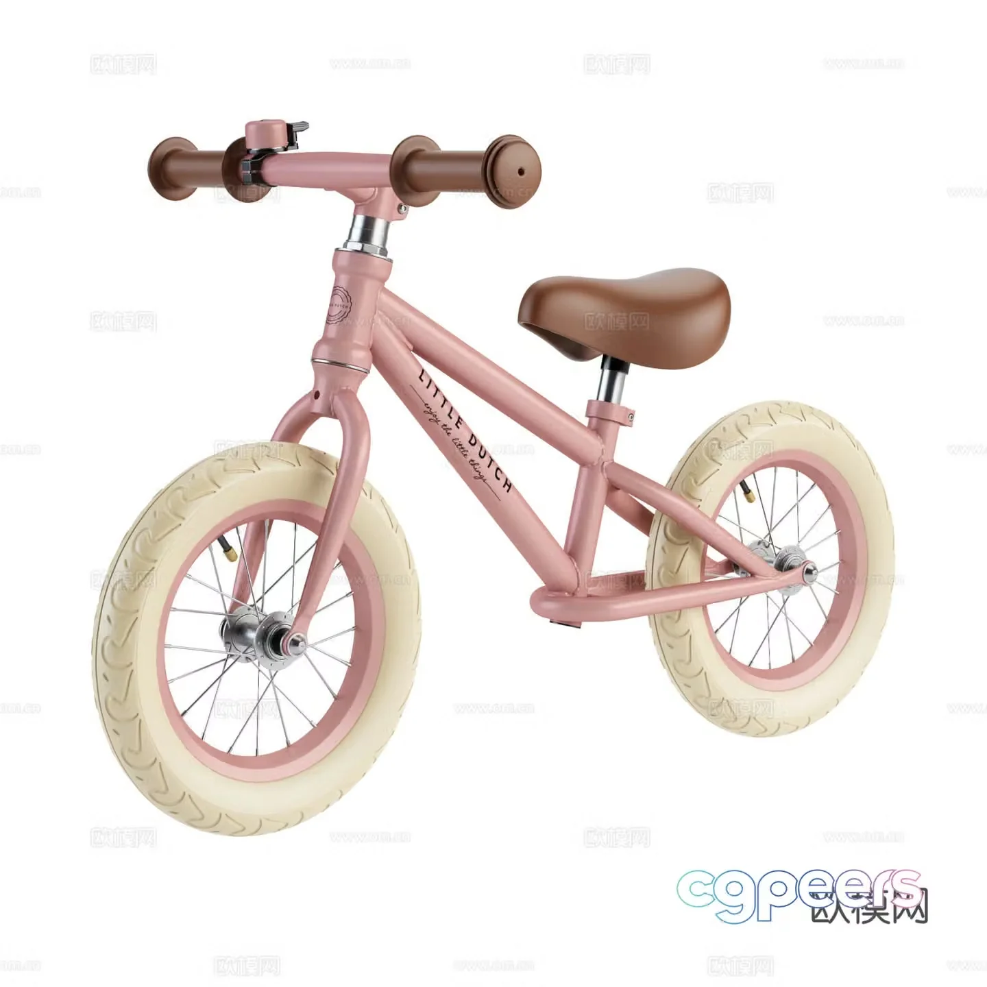 Little Dutch Bike Children’s Bike Bike Pink Bike 3D Model