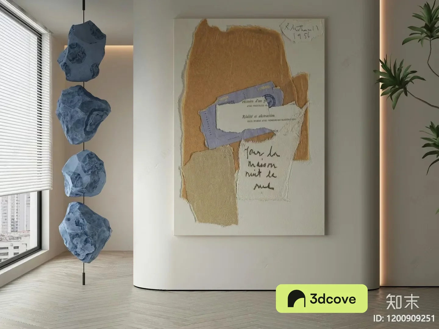 Modern Abstract Art In A Room